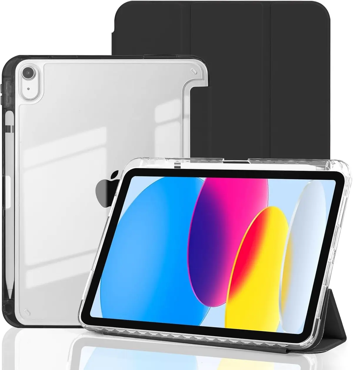 Capa para iPad (A16) 11ª geração 11 polegadas 2025,Slim Magnetic Case with Built-in Pen Holder & Smart Auto Wake for iPad 10ª geração 10,9 polegadas 2022 (Preto)