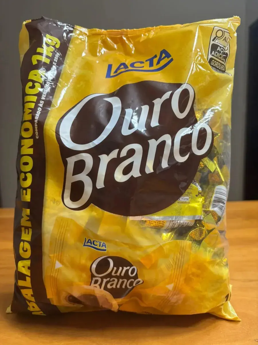 [Leve 4 R$ 43 cada]  Chocolate Ouro Branco Pacote 1Kg thumbnail 6