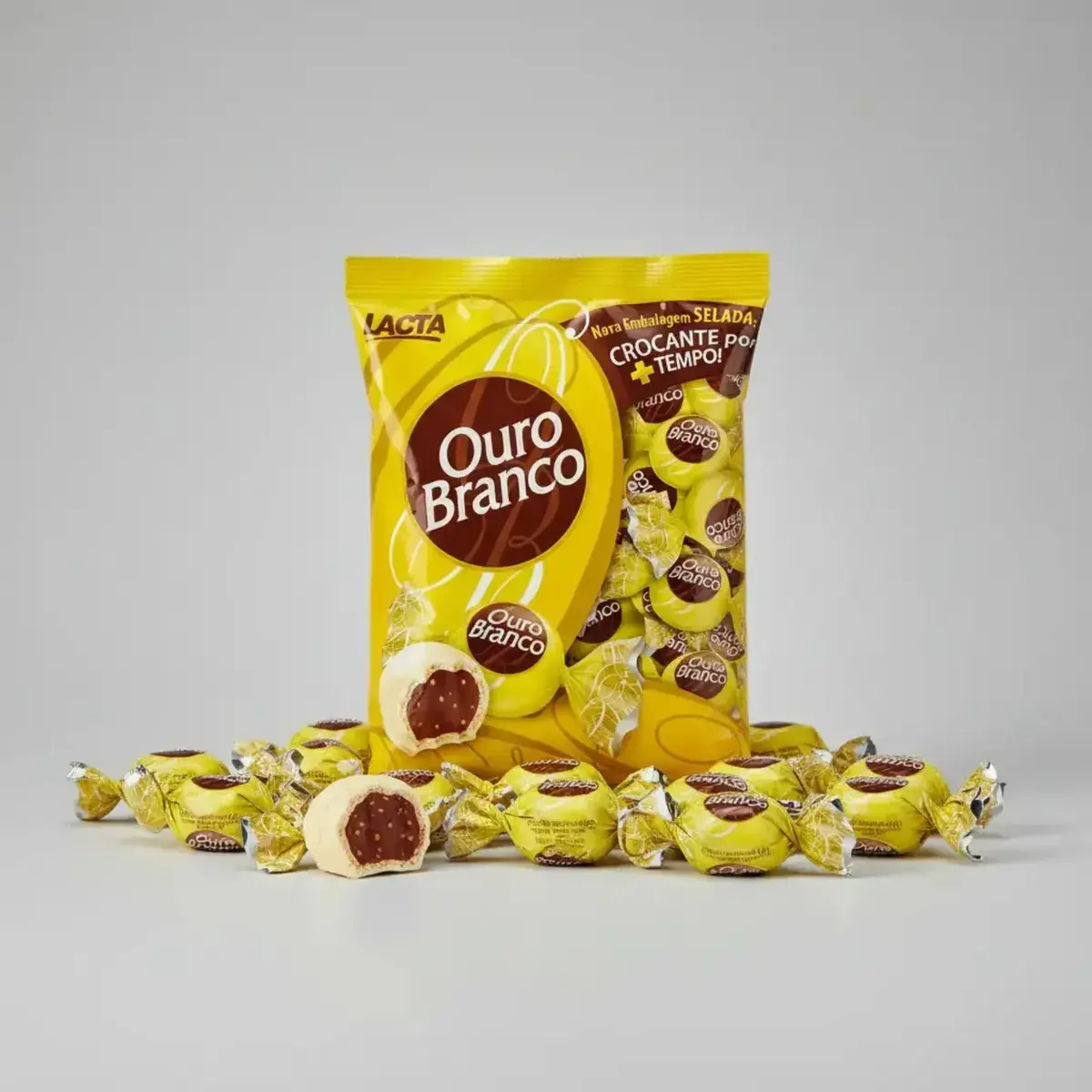 [Leve 4 R$ 43 cada]  Chocolate Ouro Branco Pacote 1Kg thumbnail 9