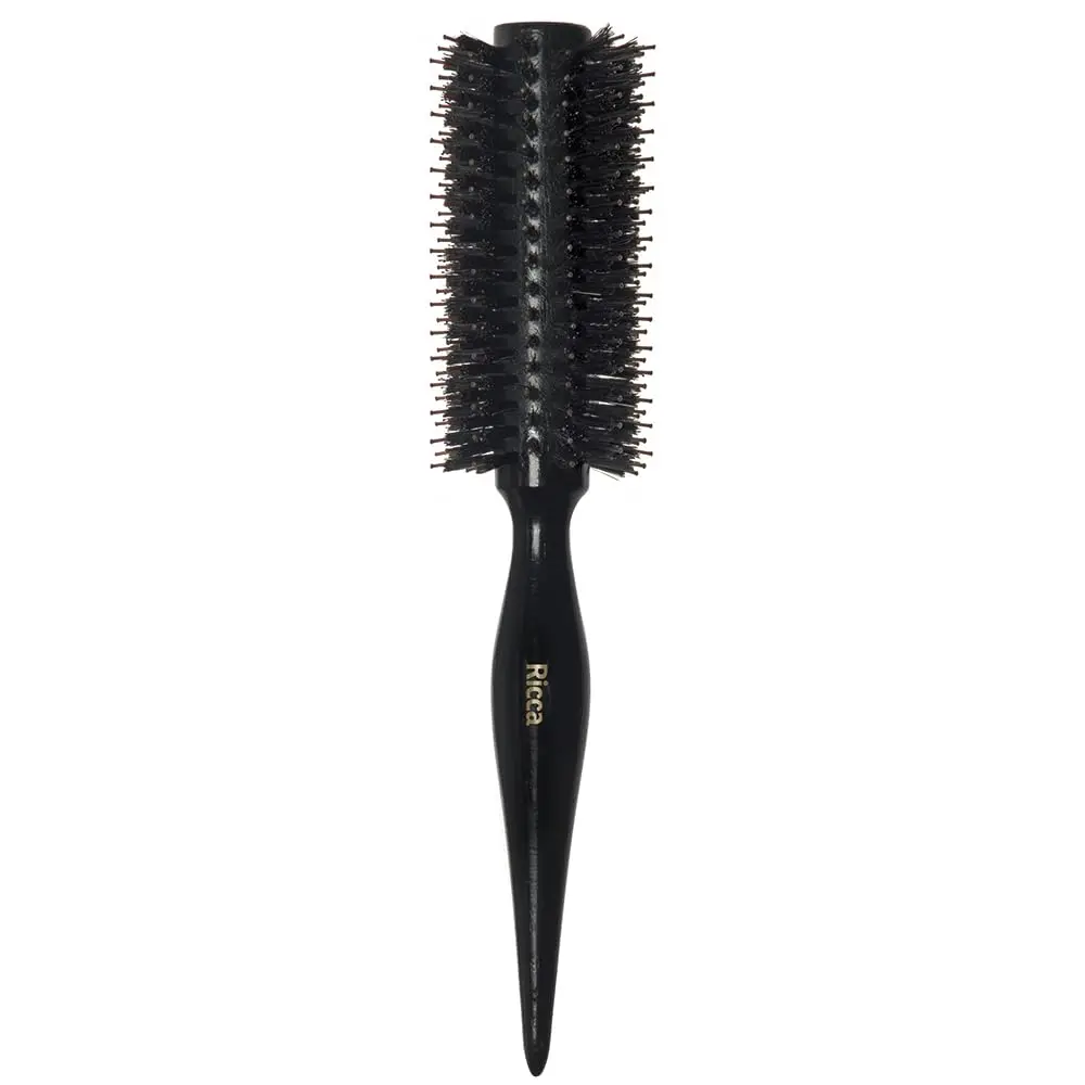 Belliz, Escova de Cabelo, Black Porcupine 23, Base de Madeira, Cerdas Mistas, Alisa e Modela os fios