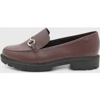 Mocassim Feminino Beira Rio Detalhe Metalico Marrom - 1