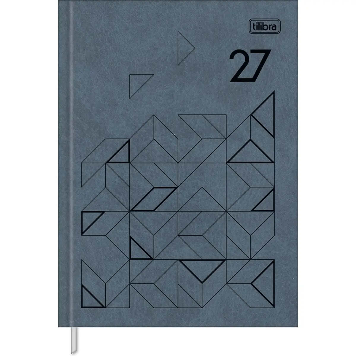 Tilibra - Agenda Executiva Costurada Diária 12,3 x 16,6 cm Prátika Master 2027 - Azul