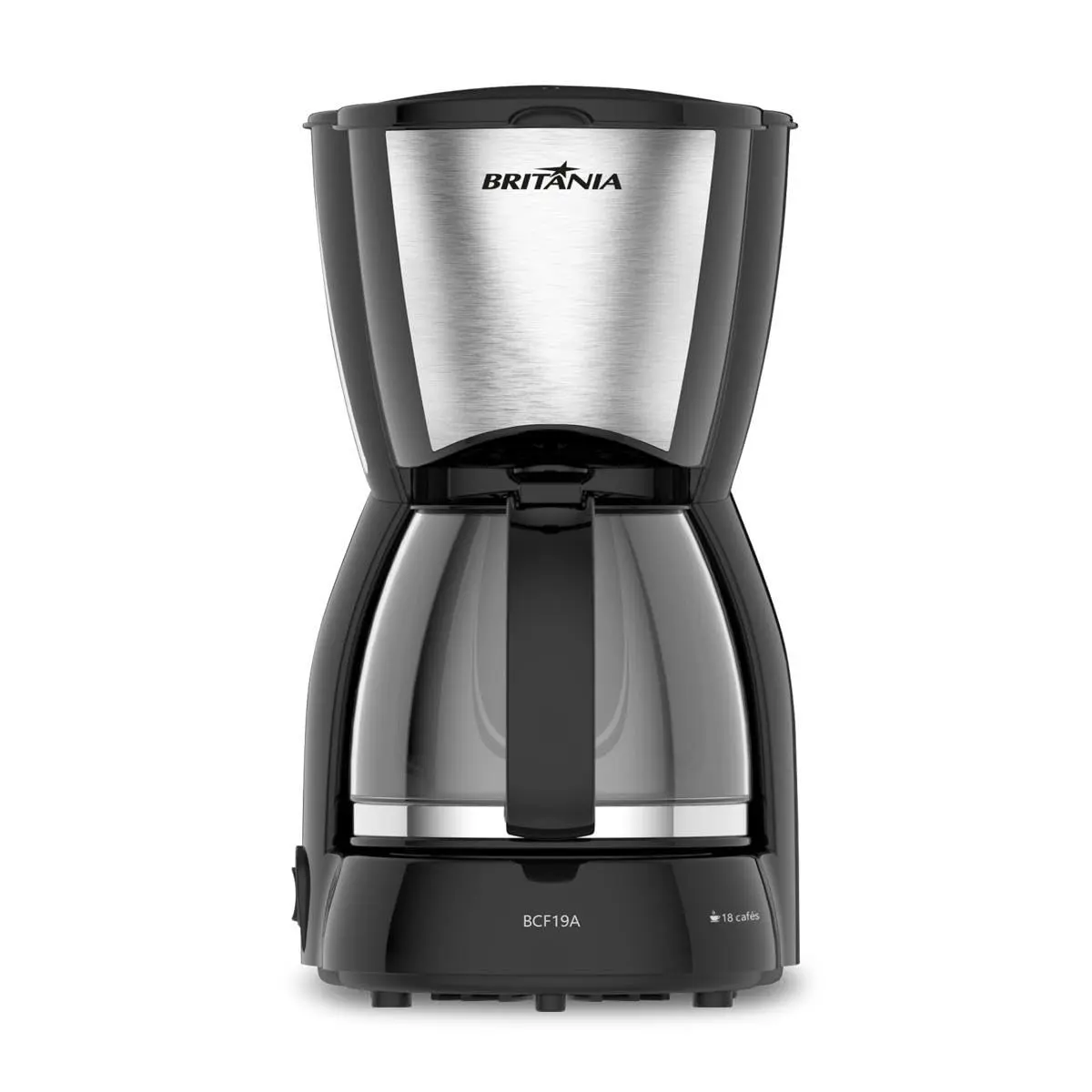 Britânia Cafeteira BCF19 Inox 18 Cafezinhos Jarra de Vidro 550W 220V