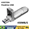 [DoBrasil] Pendrive KOOTION U54 USB 3.2 Gen2x2 Dual Drive Type-C & USB 450MB/s 512GB - 1
