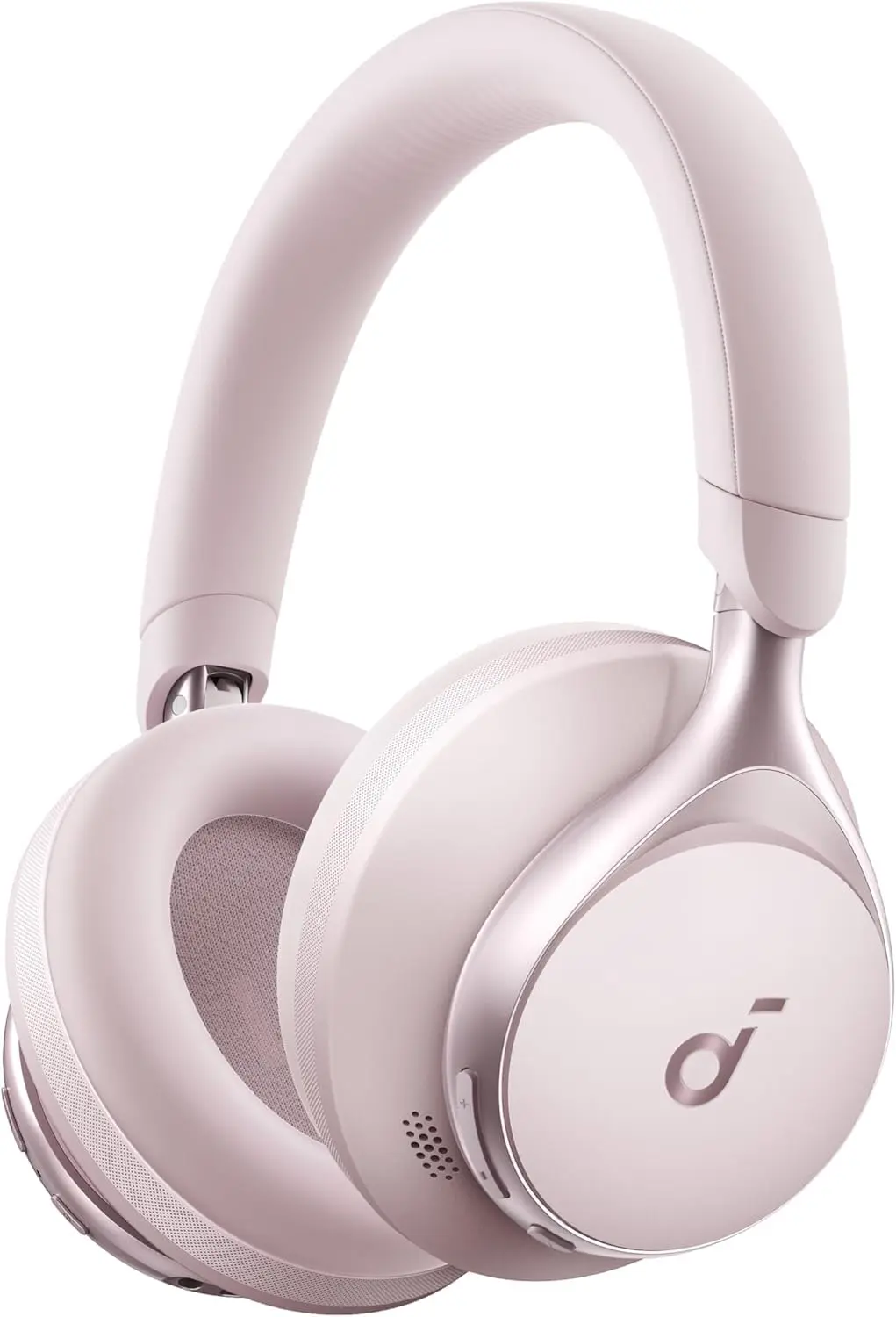soundcore Space One da Anker Headphone Bluetooth ANC, 55H Fone Gamer Rosa | Áudio Hi-Res LDAC, ANC Adaptativo Fone de Ouvido Bluetooth Over-Ear, Chamadas Claras, Controle via App, Ajuste Confortável