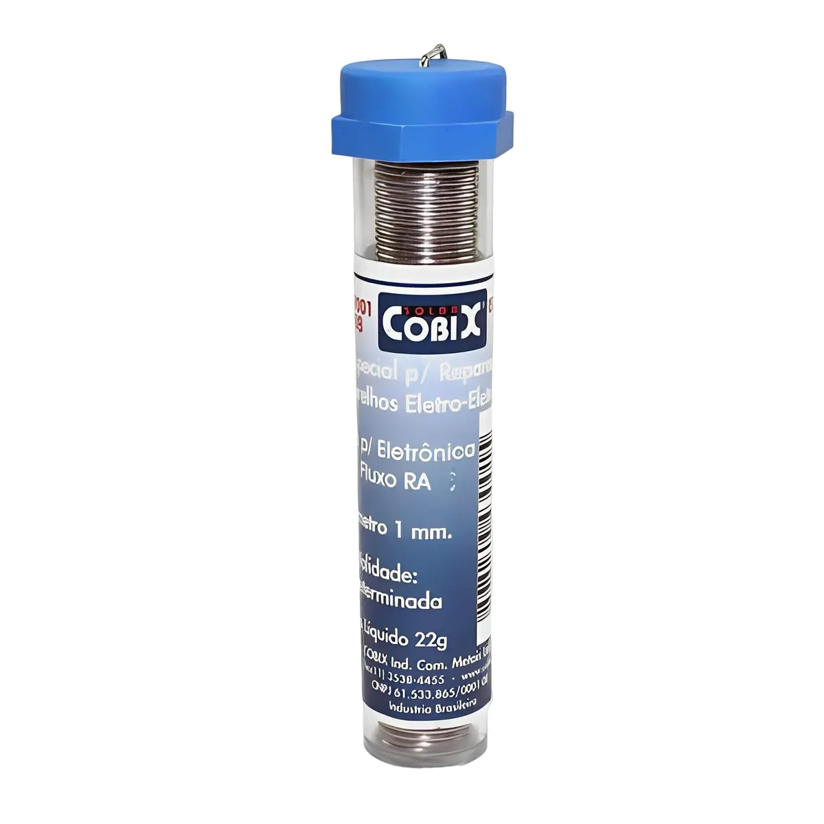 Solda Cobix Tubinho 1.0mm 63x37 22 Gramas - 1