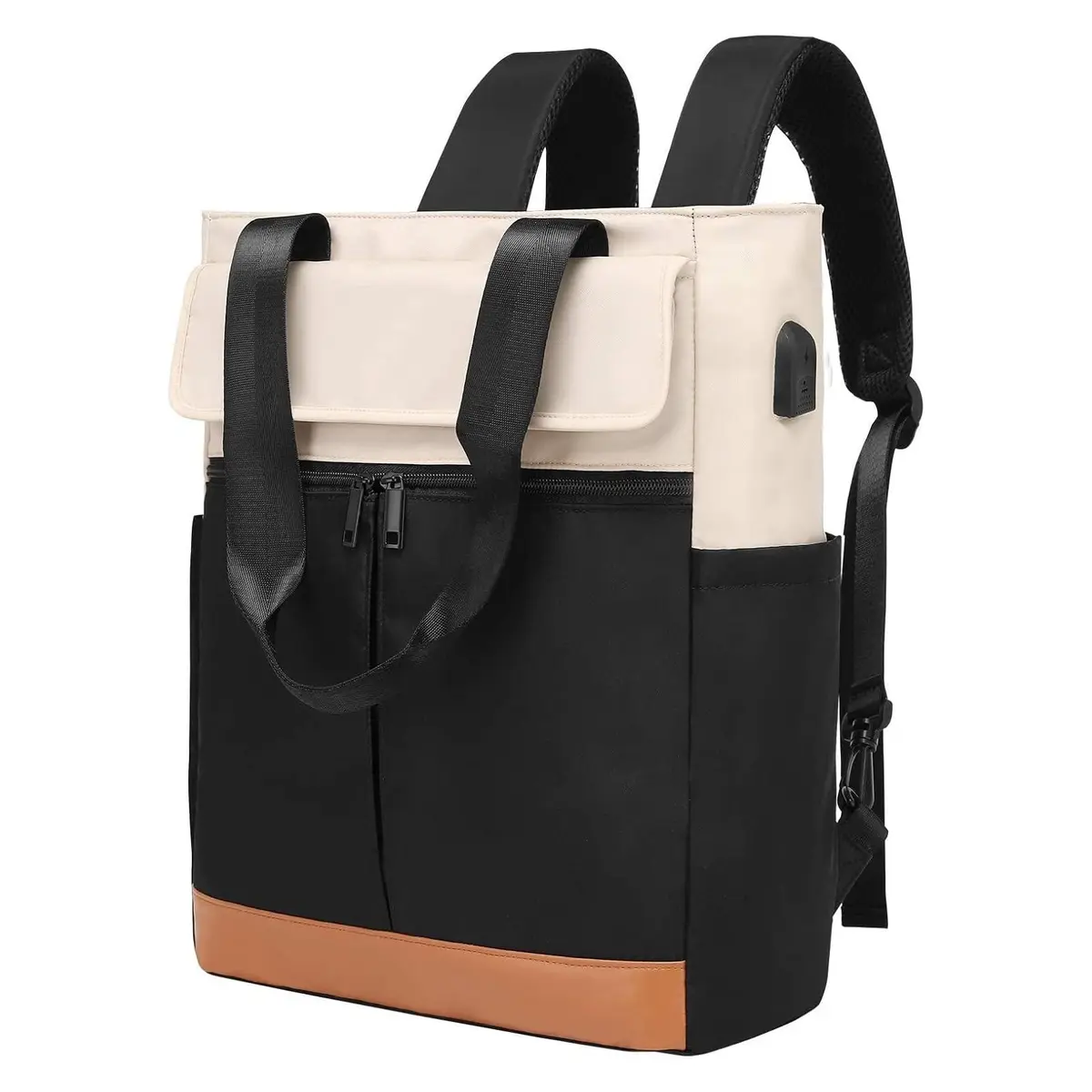 Mochila Notebook USB 20-35L – Antifurto, Cabe 15,6" | Mochila Notebook USB com Bolso Antifurto, Leve e Resistente, Alça de Mão, Ideal para Trabalho