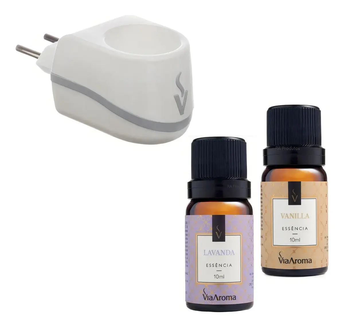 Aromatizador Elétrico + Essência - Escolha A Cor E Essência! Cor Branco C/ Vanilla E Lavanda