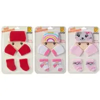 Infantil - Kit 3 conjunto enxoval toca luva e meia recém nascido , conjunto fofo, ideal para usar em qualquer momento
