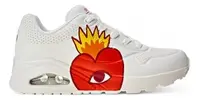 Tênis Feminino Skechers Uno Flaming Heart - 1