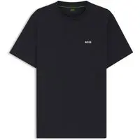 Camiseta regular de algodão com logo contrastante - 1