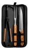 Kit Churrasco com Faca, Garfo, Pegador e Estojo Bolsa Premium - 1