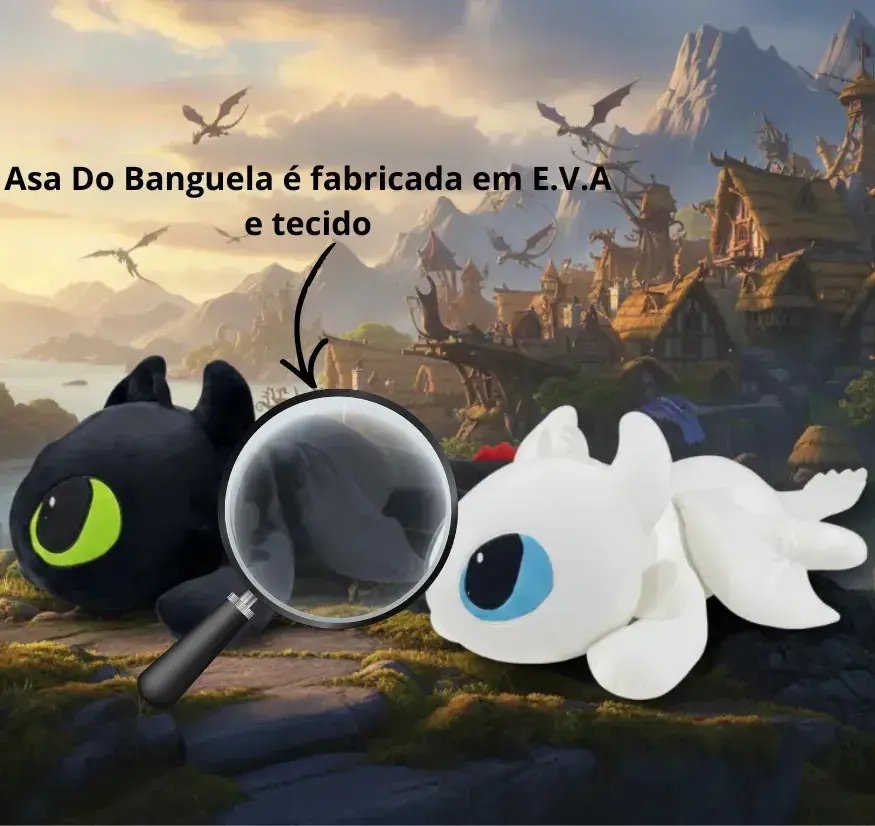 Xuxão Apoio Urso Banguela Fúria Da Noite Gigante 100cm Pelúcia Preto thumbnail 3