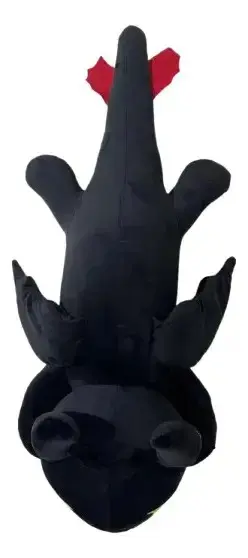 Xuxão Apoio Urso Banguela Fúria Da Noite Gigante 100cm Pelúcia Preto thumbnail 8