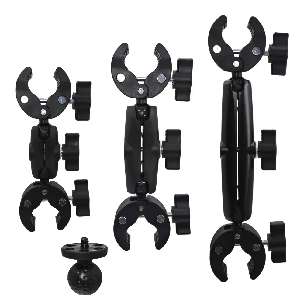 Kit de Suporte Duplo para Insta360 X5 X4 X3, Suporte de Clipe Duplo para Motocicleta e Bicicleta para Câmeras de Ação GoPro 13 12, Acessórios