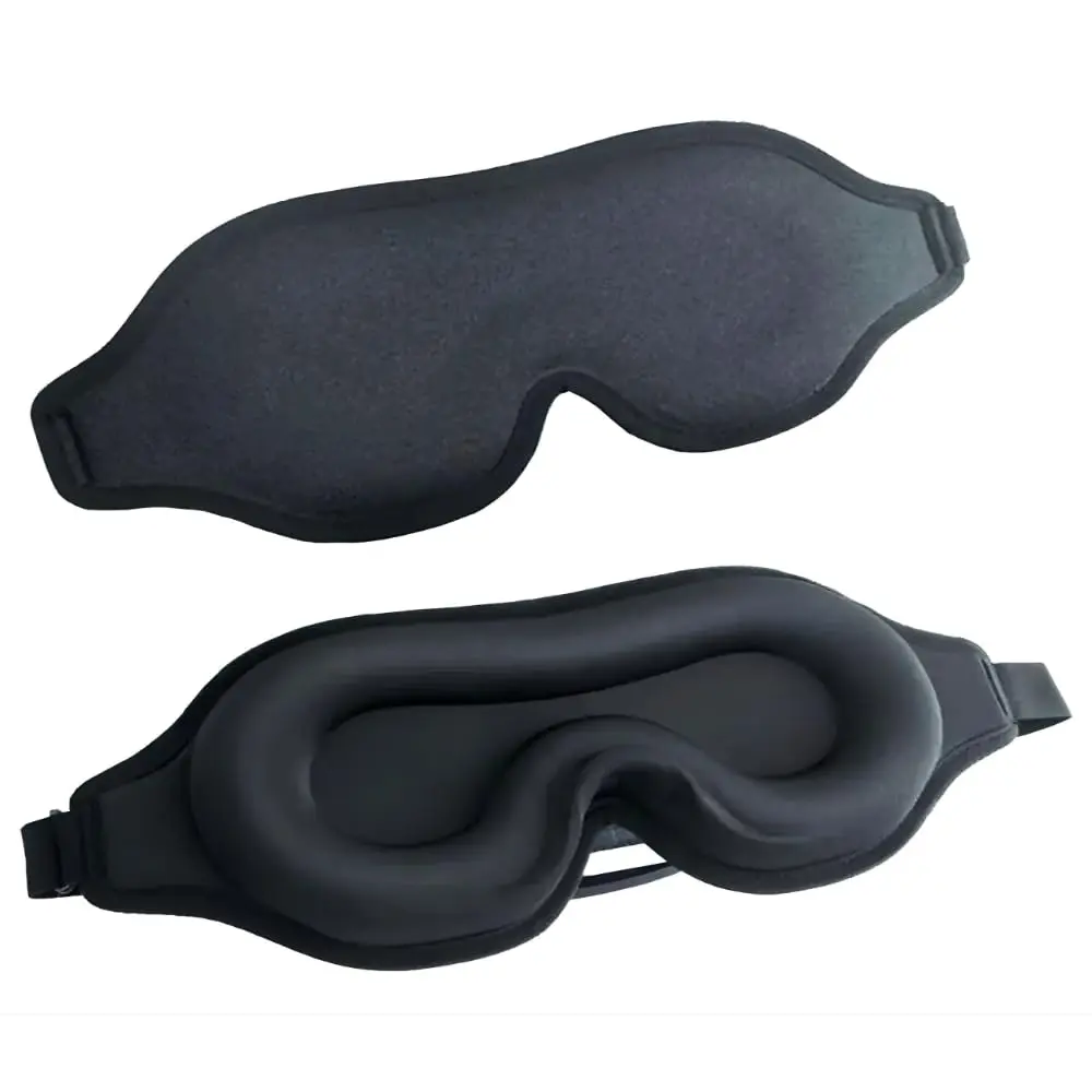Máscara de Dormir 3D Blackout Total – Tapa Olho Confortável com Bloqueio de Luz – Ideal para Sono Profundo, Viagem e Descanso Premium - 1