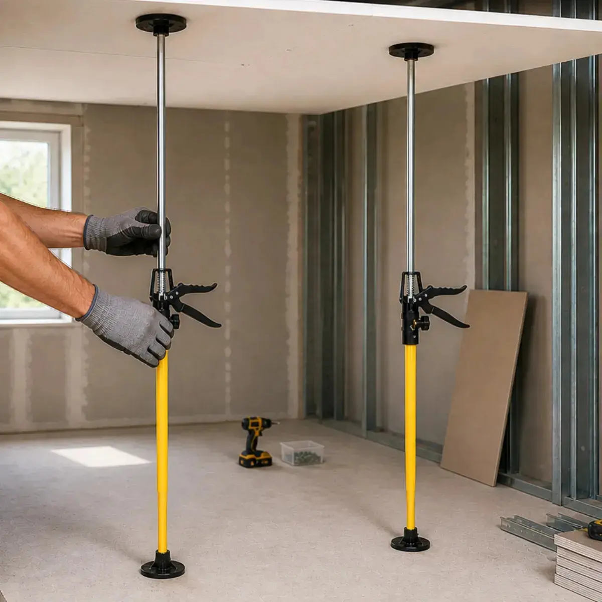 Kit 2 Suportes Telescópios para Drywall e Armário de 50 a 115 cm