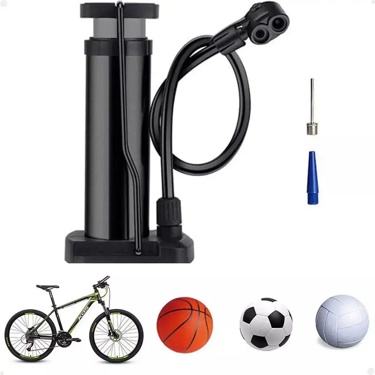Bomba De Ar Encher Manual Pneus Bicicleta Carro Moto Bola Colchão 160 Psi Variall thumbnail 7