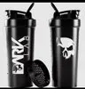 (MOEDAS 8,47) Coqueteleira Shaker Caveira Preta 700ml com Rede - 1