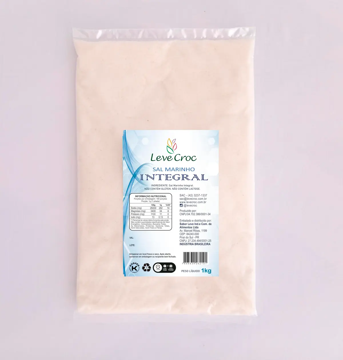 Sal Marinho Integral 1kg - Leve Croc - 1