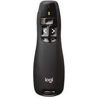 Apresentador sem fio Logitech R400 com Laser Pointer Vermelho, Conexão USB e Pilha Inclusa - 910-001354 - 1
