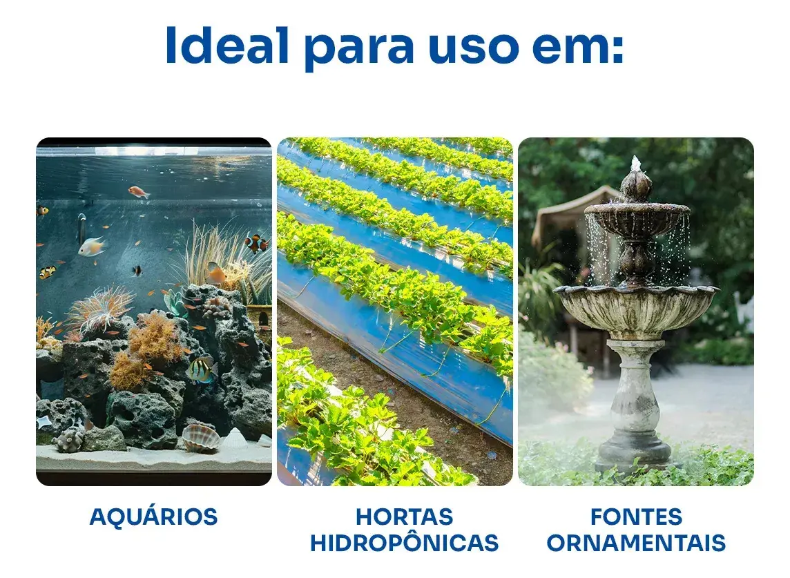 Bomba Submersa 2000l/h 2m Lagos Recalque Fontes Aquários Cascata Chafariz Motor Água Doce Salgada Marinho Fonte Hidroponia Aquaponia thumbnail 9