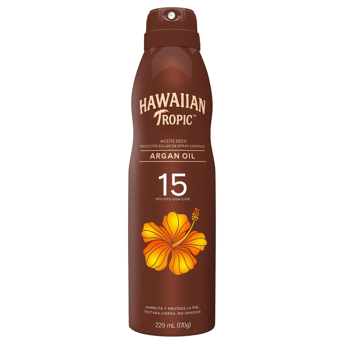 HAWAIIAN TROPIC SPRAY ACEITE SECO PROTETOR SOLAR FPS 15 170G