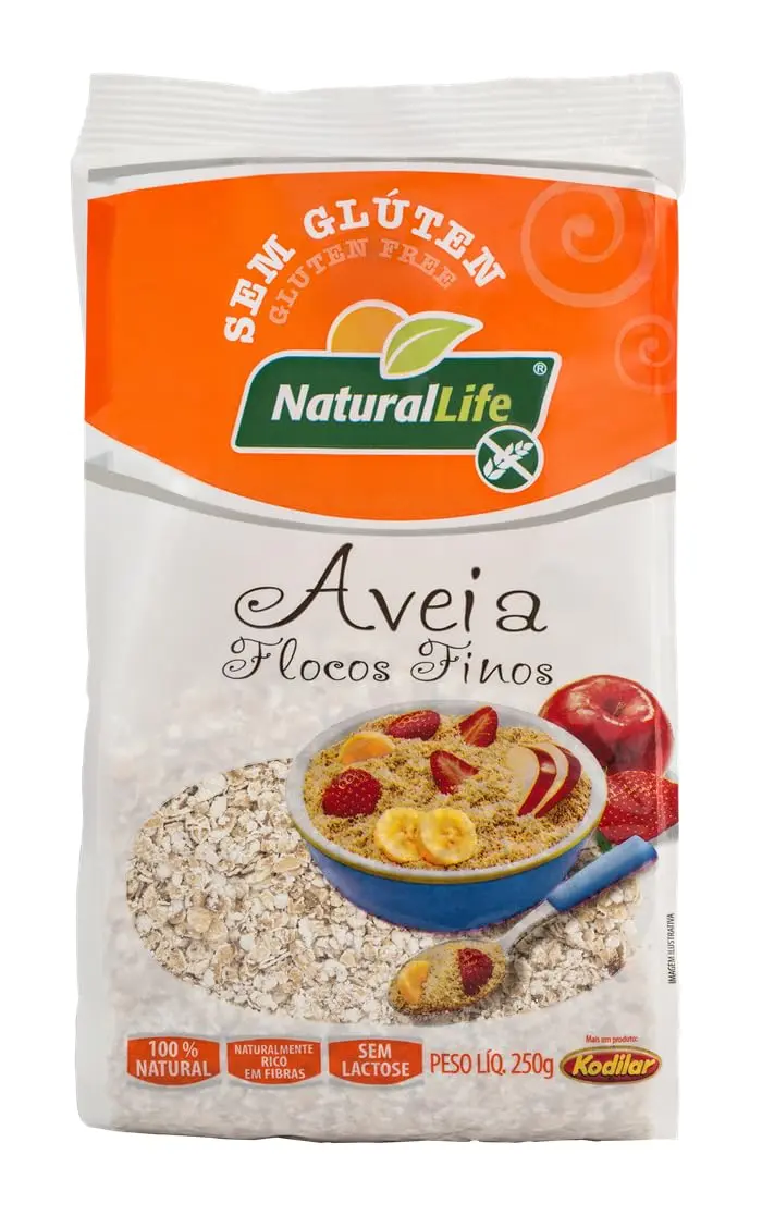 Aveia em Flocos Finos Natural Life - Sem Glúten - 250g