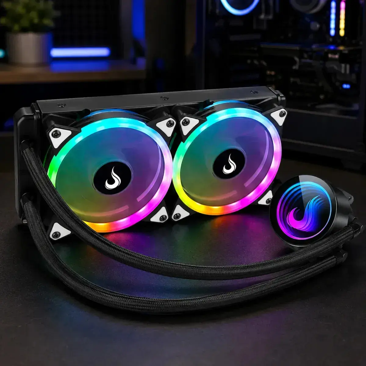 Water Cooler 240mm | Rise Mode | Black Argb - 1