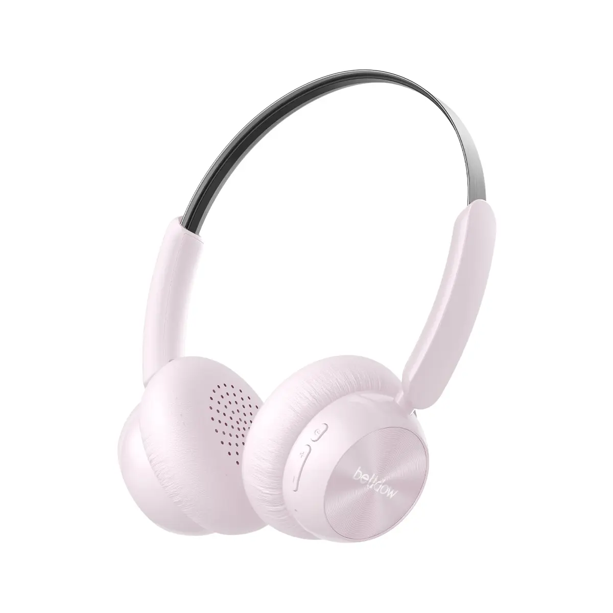 Fones de Ouvido Bluetooth J238, Headphone On-Ear com Som Hi-Fi Estéreo, Leve 92g, Bluetooth 5.3, Carregamento Type-C, 6-8h de Bateria, Rosa