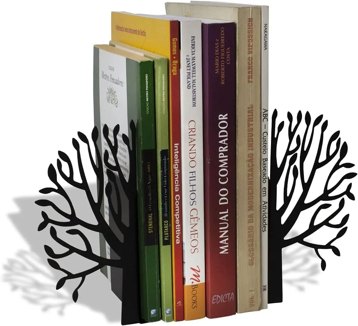 Organizador, Suporte, Aparador, Porta Livros, Bibliocanto Árvore, preto - GEGUTON