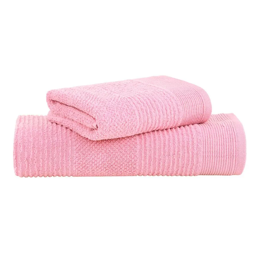 Jogo de Toalhas Buddemeyer Maya Extra Soft Banho Rosa 2 peças