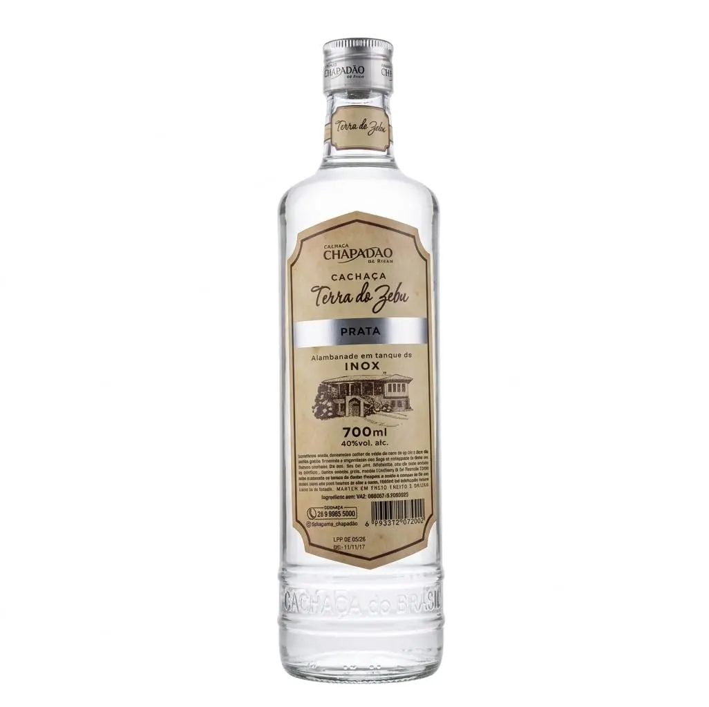 Terra do Zebu Cachaça Prata 700ml