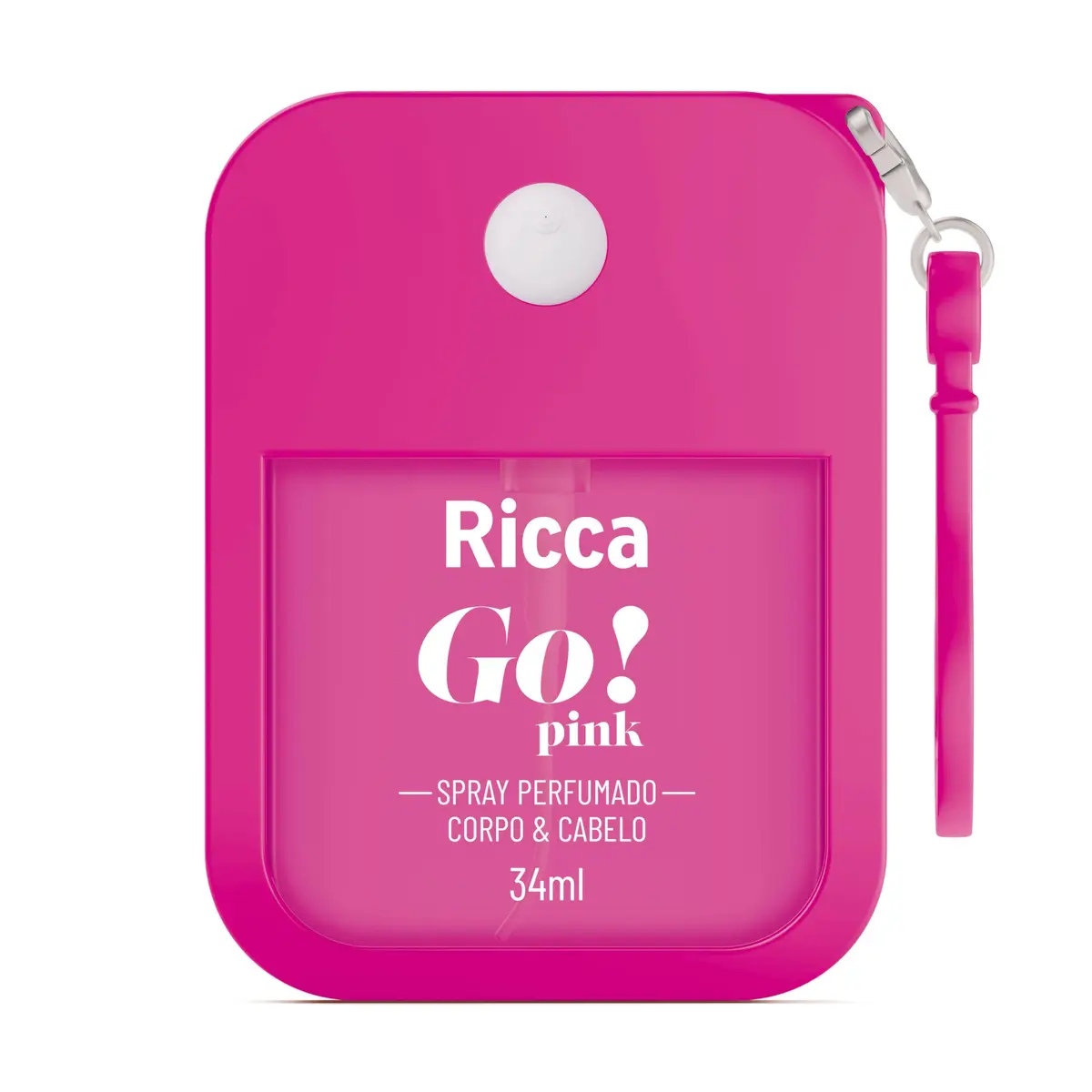 SPRAY PERFUMADO DESODORANTE COLÔNIA GO! PINK RICCA 34ML