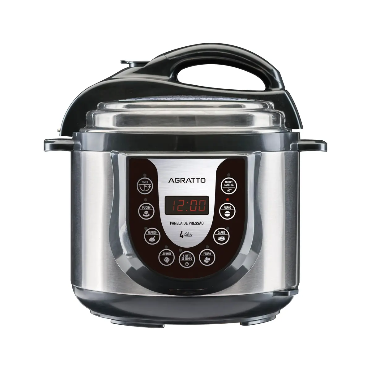 Panela de Pressão Eletrônica Ped-01 127v/60hz Agratto, 3878, Inox | 305W/60Hz