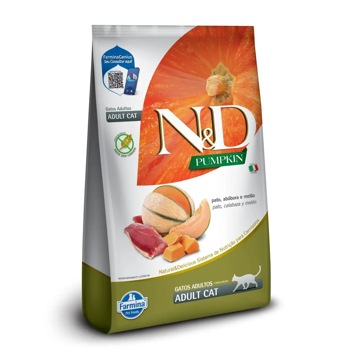 Nd Pumpkin Gato Adult Pato 7,5Kg