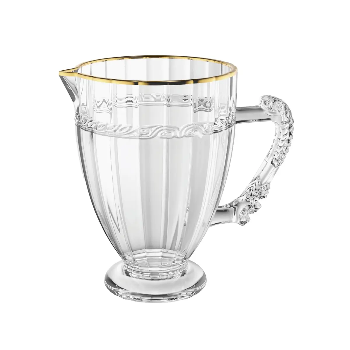 LYOR - Jarra de Cristal Ecológico com Fio de Ouro Imperial 1,3L