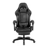 Cadeira Gamer Prizi Canvas com Almofadas Preta - 1