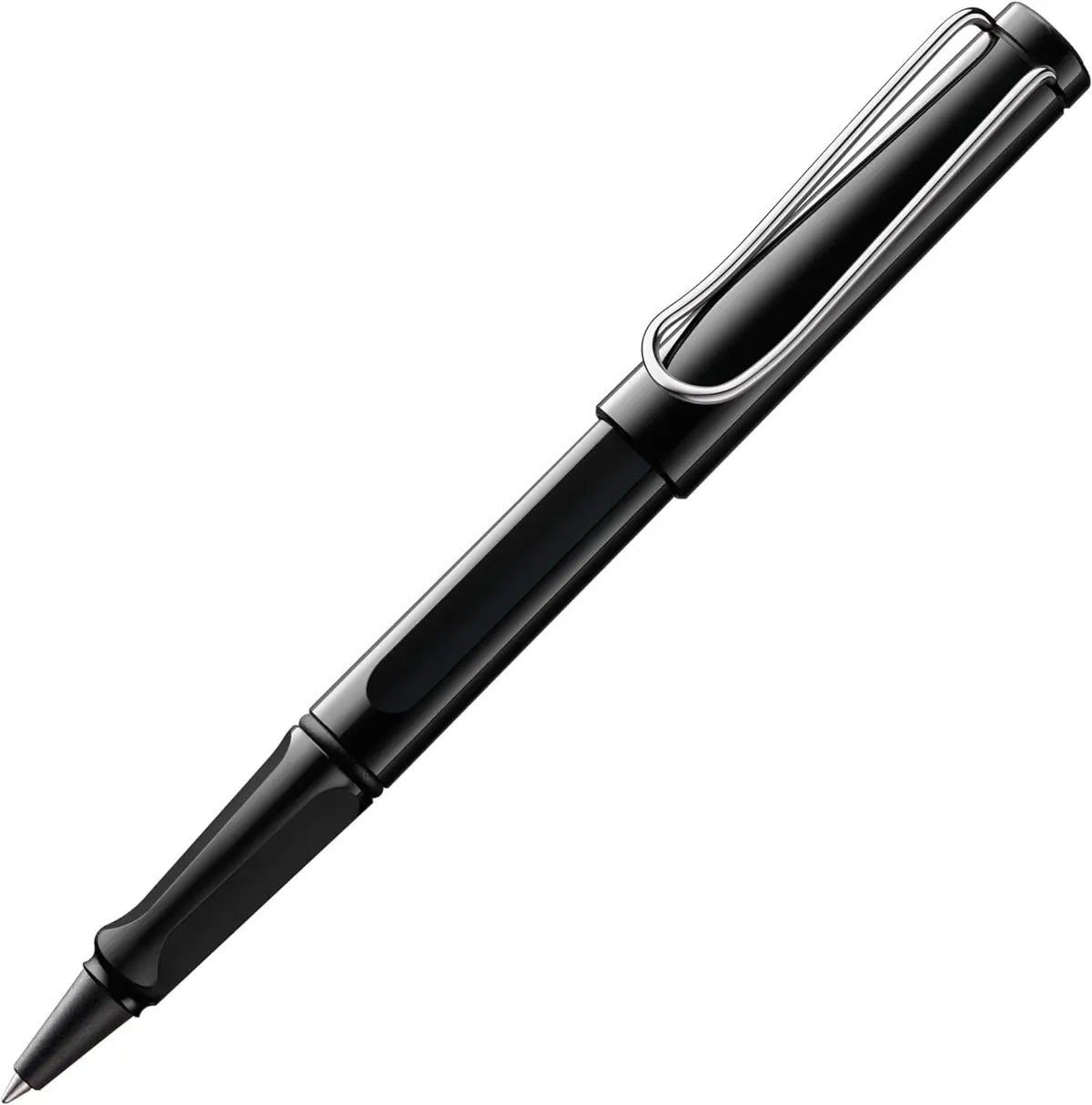 LAMY safari black - Caneta rollerball com grip ergonômico - para escrita longa e agradável - feita de plástico ABS robusto - incluindo recarga LAMY M 63 azul