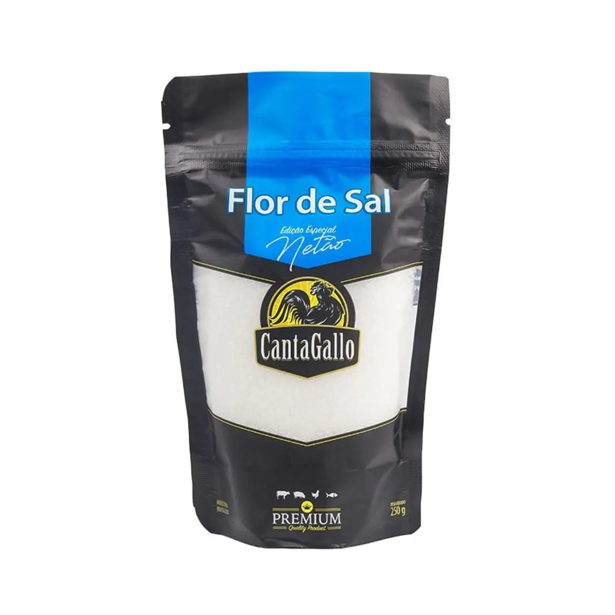 Cantagallo Flor de Sal de Mossoró Pacote 250 gramas | Flor de sal de Mossoró, ideal para finalizar pratos e realçar o sabor dos alimentos - 1