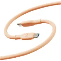 Cabo De Dados de Silicone Motorola USB-C Para USB-C 2 Metros Pessego