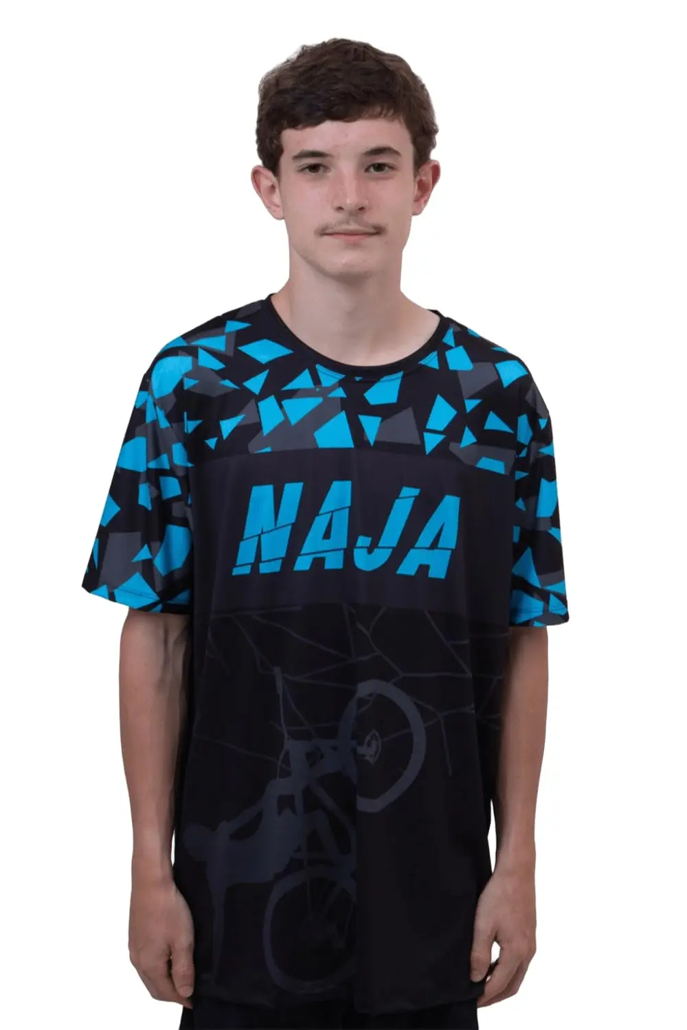 Camiseta Masculina Hupi Naja Azul/branco, Cor: Azul/branco, Tamanho: P