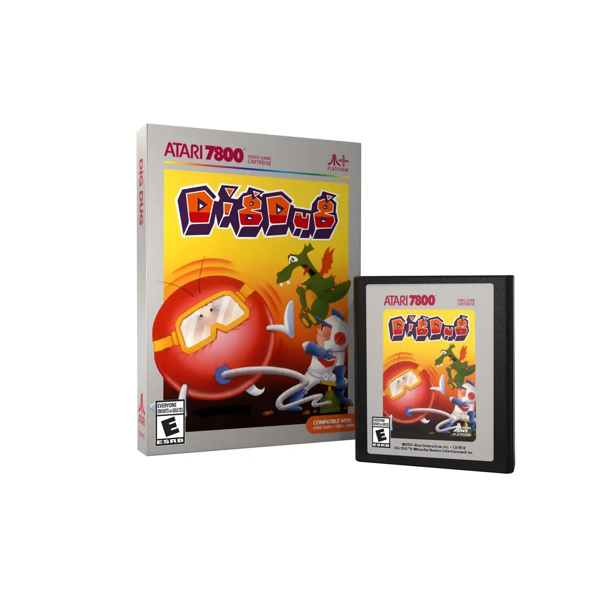 DIG DUG 7800 – Atari 7800 Game Cartridge