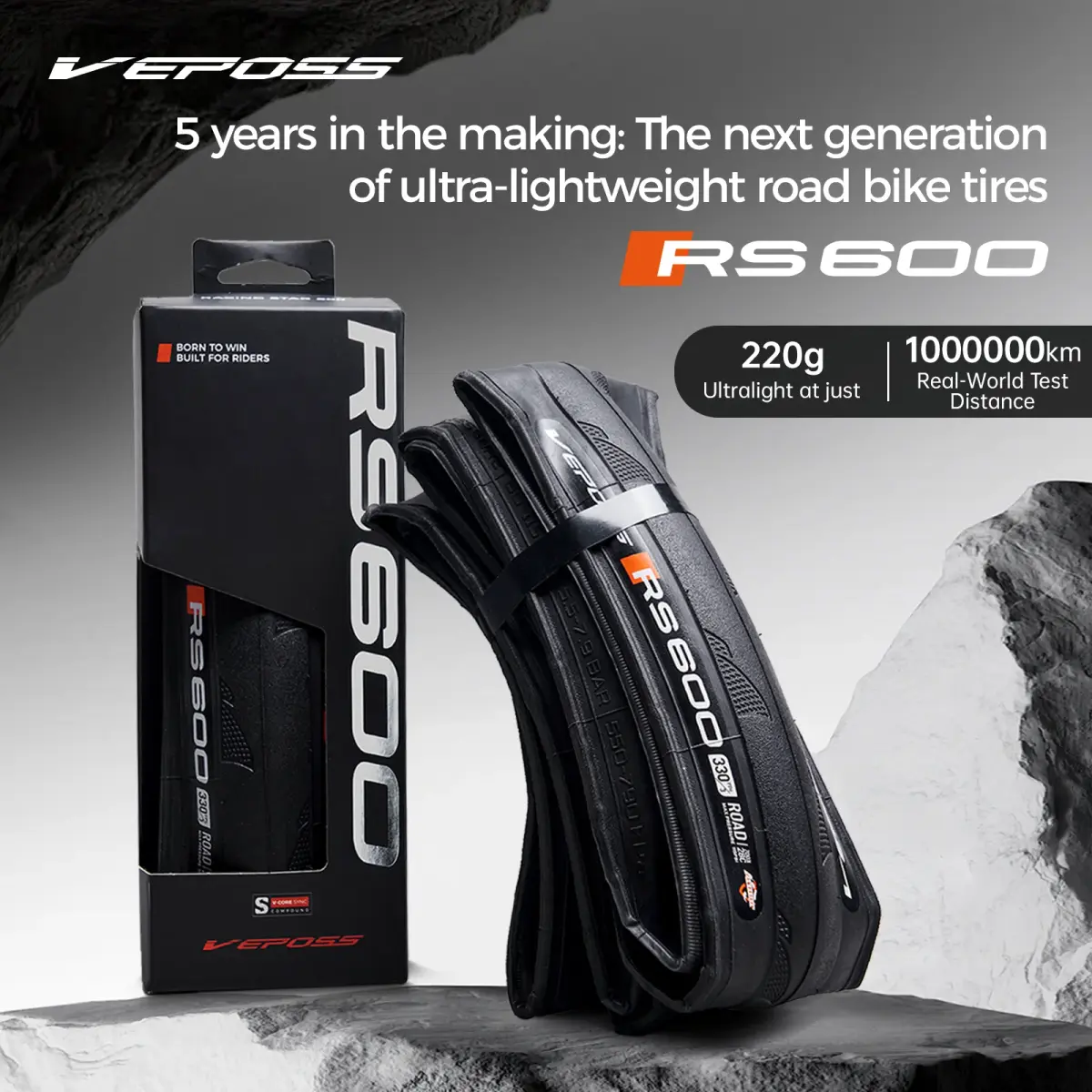 Pneu de Bicicleta de Estrada Vook Veposs700X28C Ultraleve Dobrável Resistente ao Desgaste e Anti-Furo