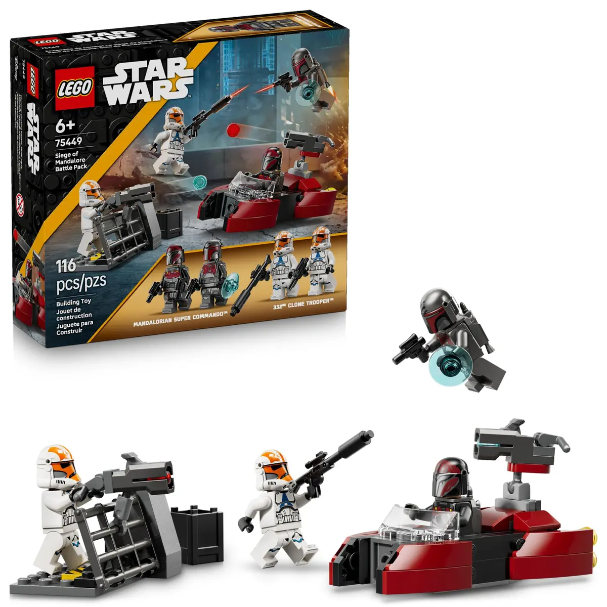 LEGO Star Wars Pack de Combate do Cerco de Mandalore, Conjunto 75449