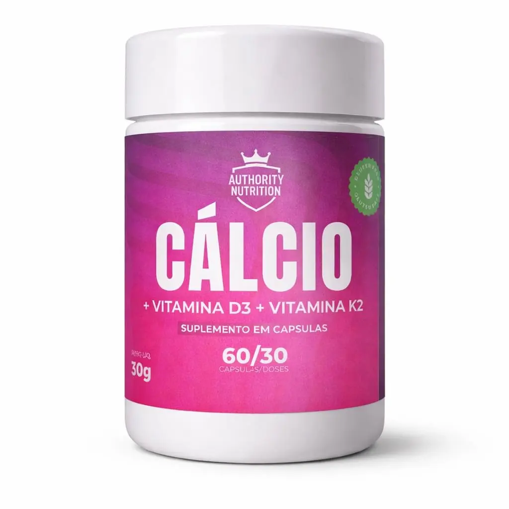 Authority Nutrition Cálcio + Vitamina D3 + Vitamina K2 60 Cápsulas