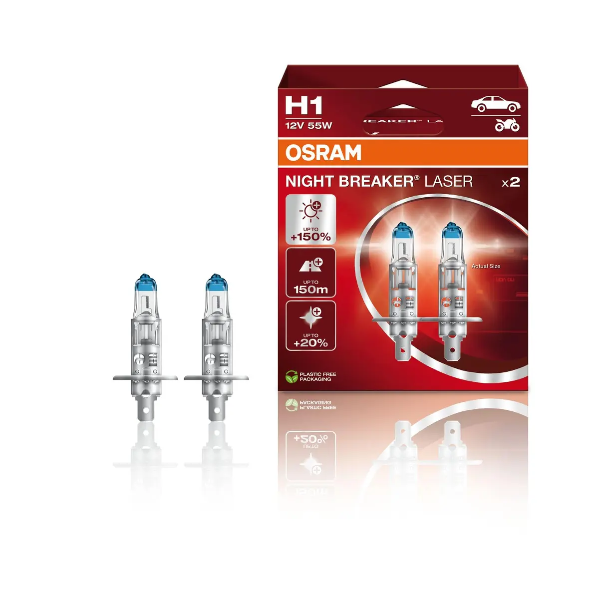 Lâmpada H1 Osram Night Breaker Laser