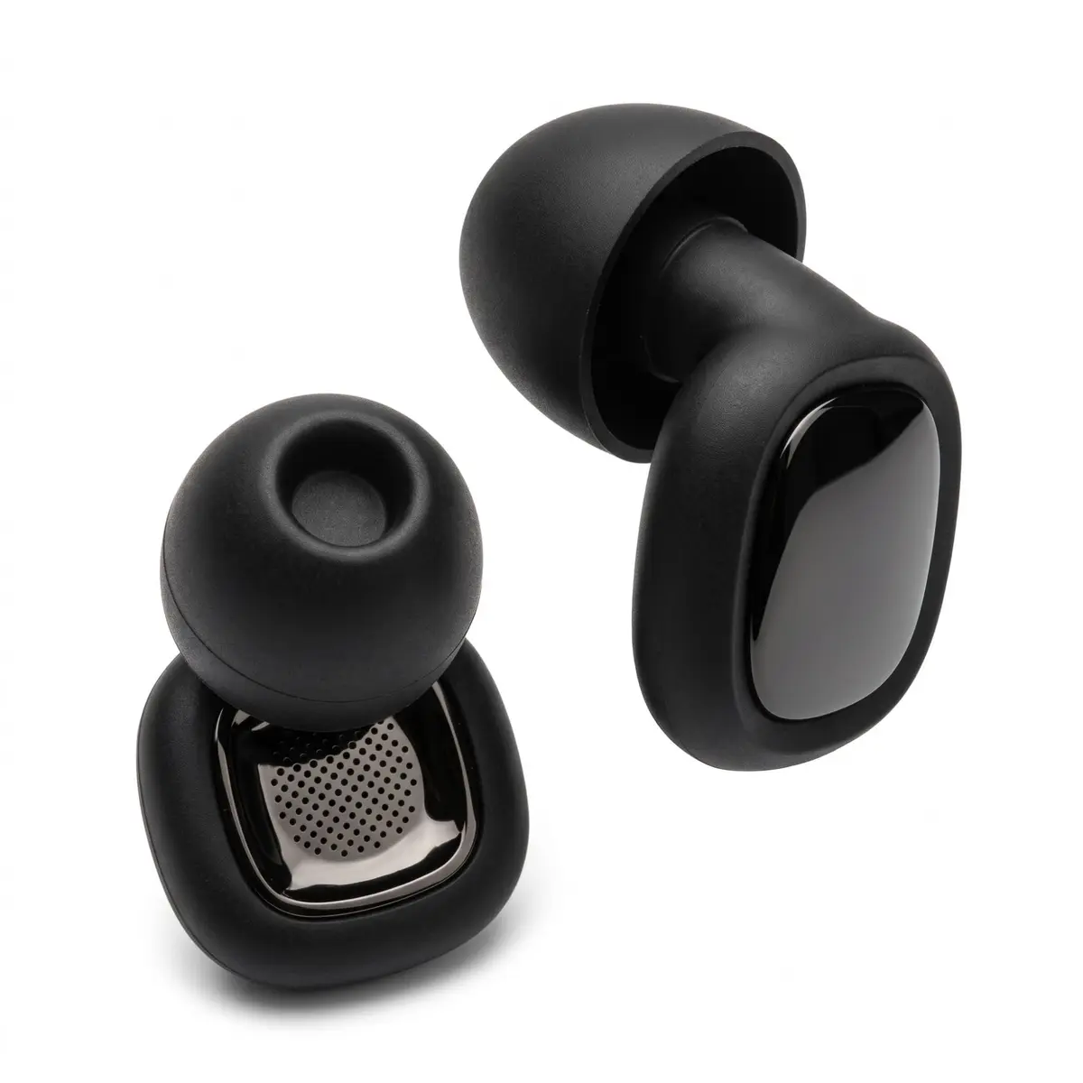 Protetor Auricular Silicone Redução Ruído Filtro Acústico com 4 Tamanhos | Corpo anatômico lavável emborrachado, atenuação sonora passiva para ambientes sociais, estojo portátil e cordão antiperda