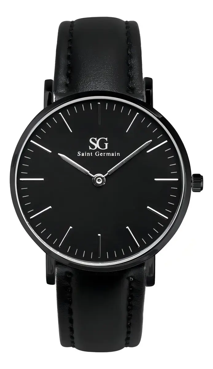 Relógio Masculino Saint Germain Murray Full Black de Couro Sintético Preto thumbnail 3
