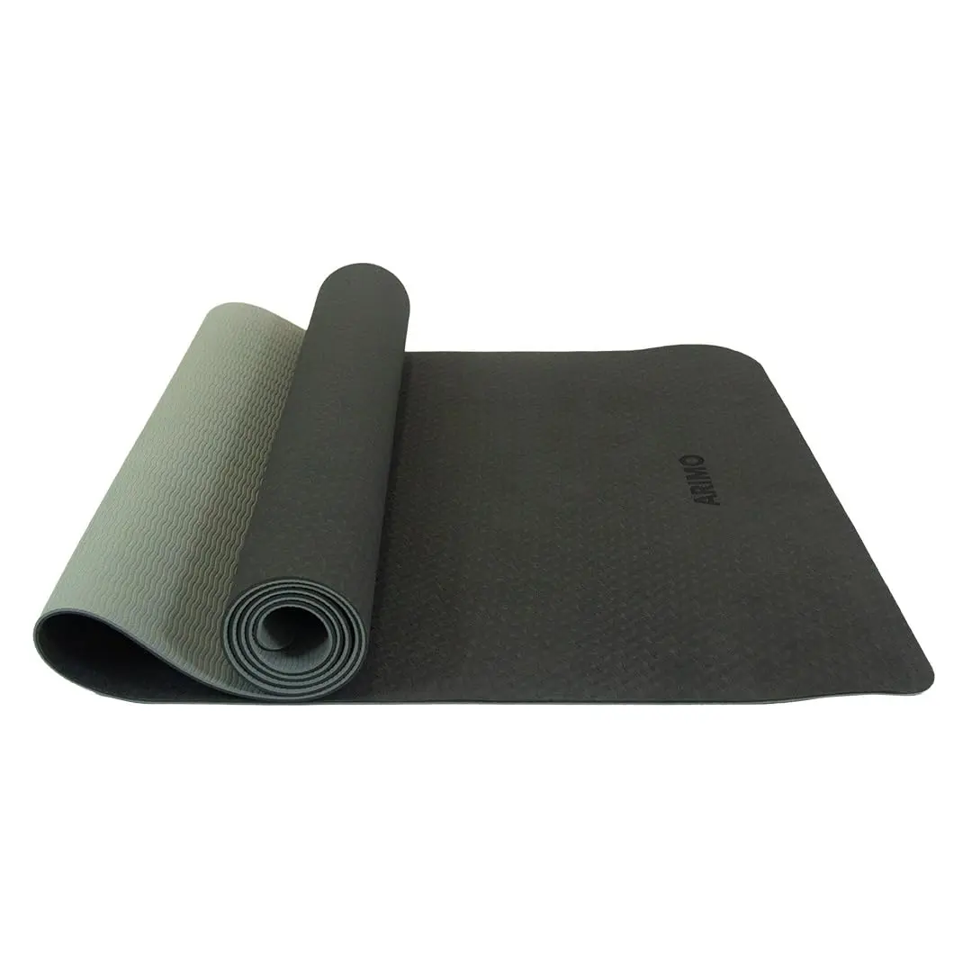 ARIMO Tapete Yoga Mat Antiderrapante TPE Ecológico Biodegradável Todos Os Tipos de Yoga/Pilates 181 x 61 cm x 6 mm